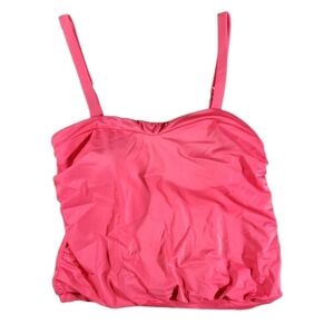 Miraclesuit Slimming Drape Coral Swimsuit Top Size L